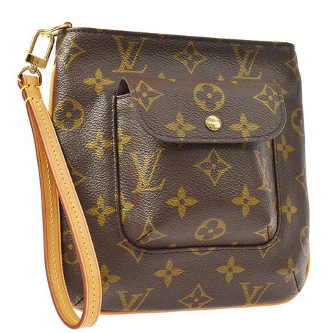 louis vuitton key pouch damier|Louis Vuitton monogram wristlet.